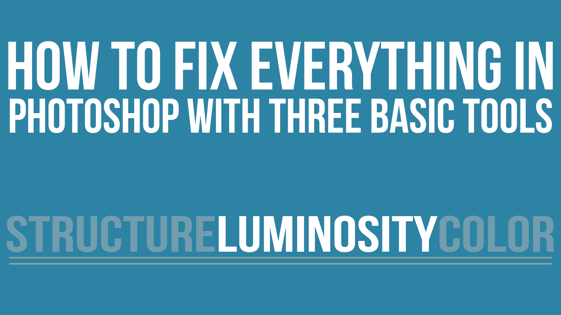 Three tools to rule them all: How to fix anything in Photoshop with three basic tools